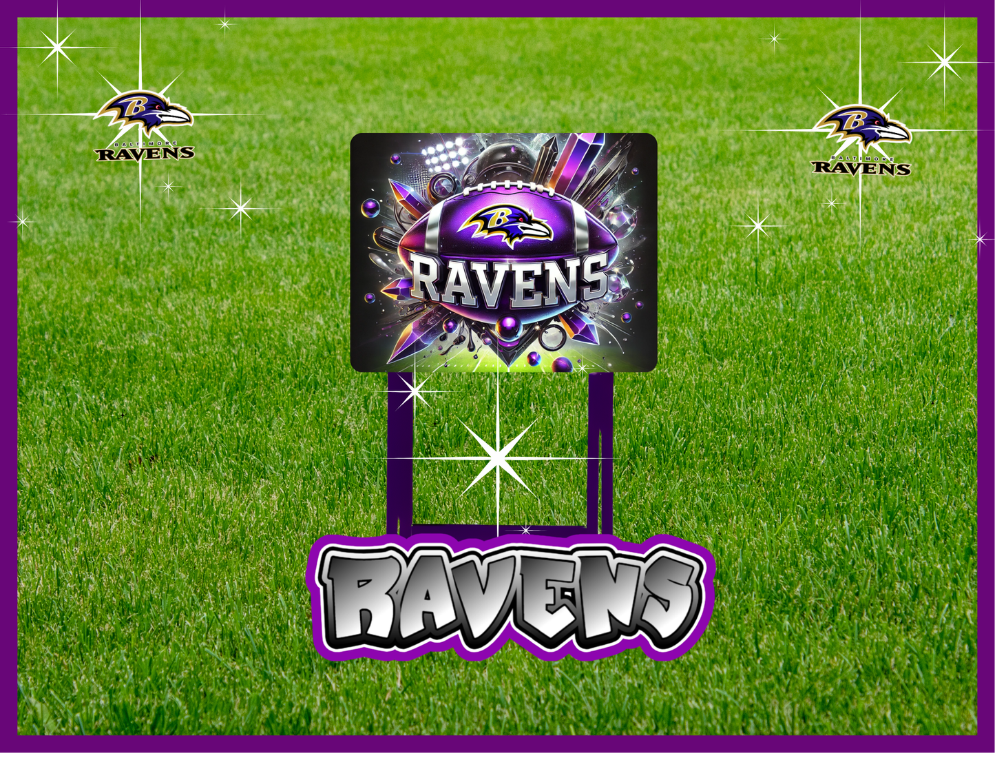 CUSTOM RAVENS FOLDING TRAY