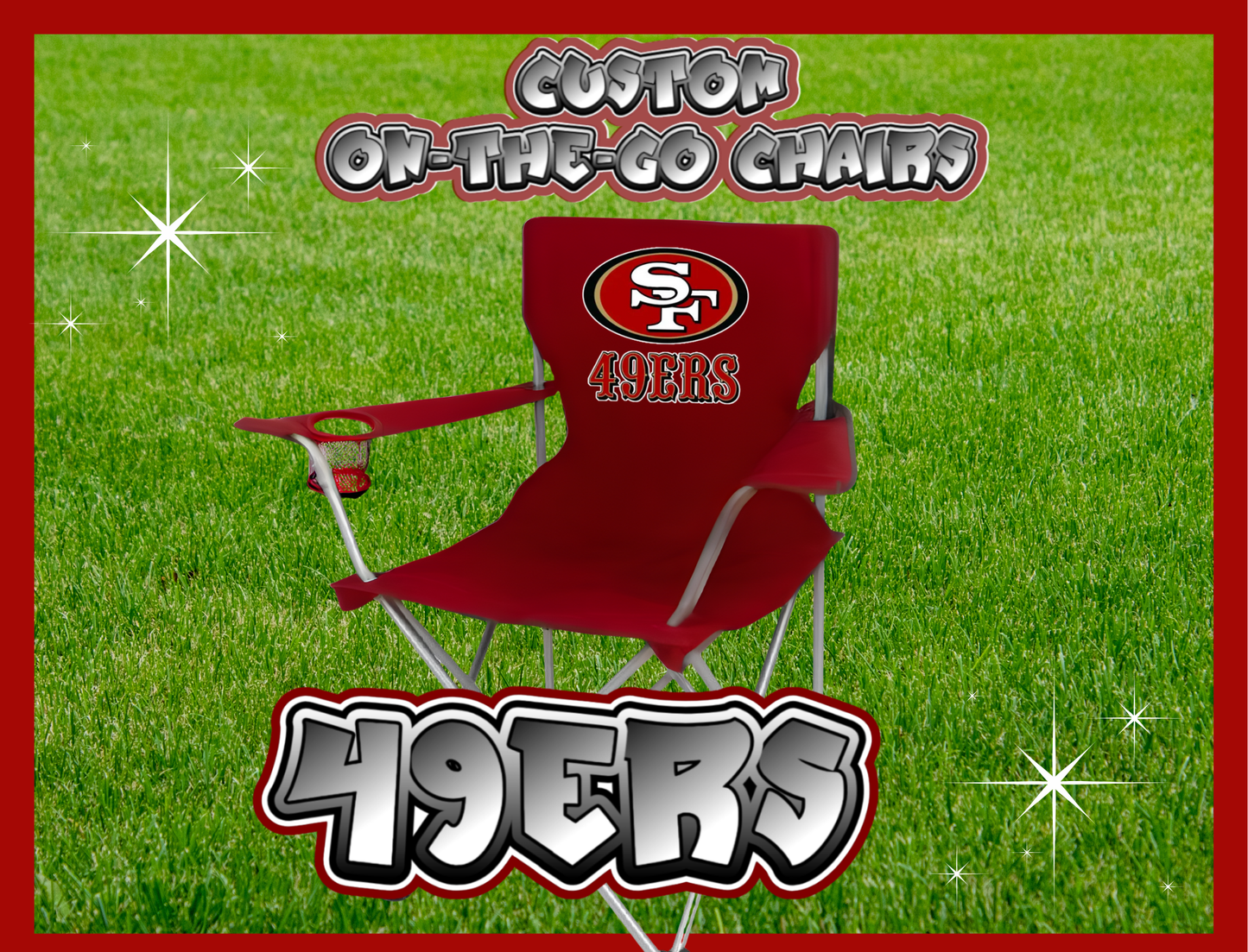 CUSTOM 49ERS ON-THE-GO CHAIR