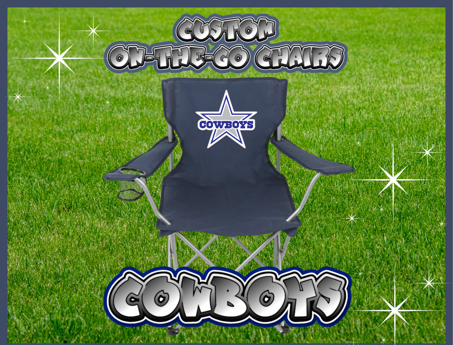 CUSTOM COWBOYS ON-THE-GO CHAIR