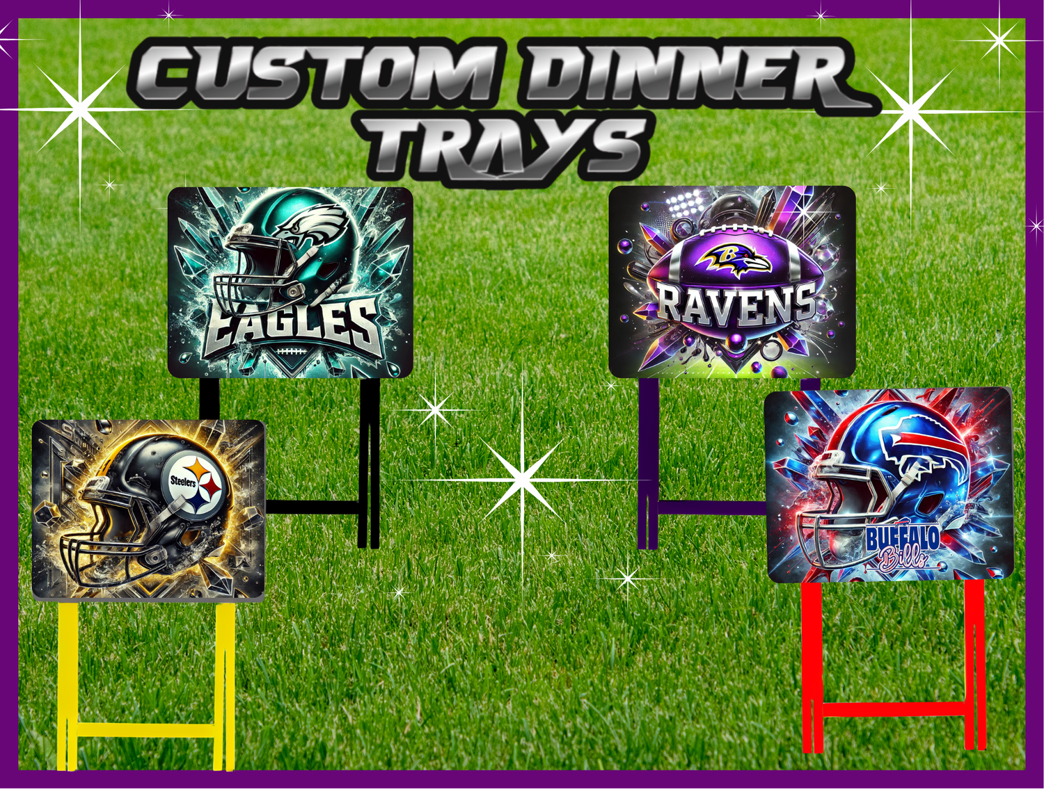 CUSTOM FOLDING DINNER TRAYS