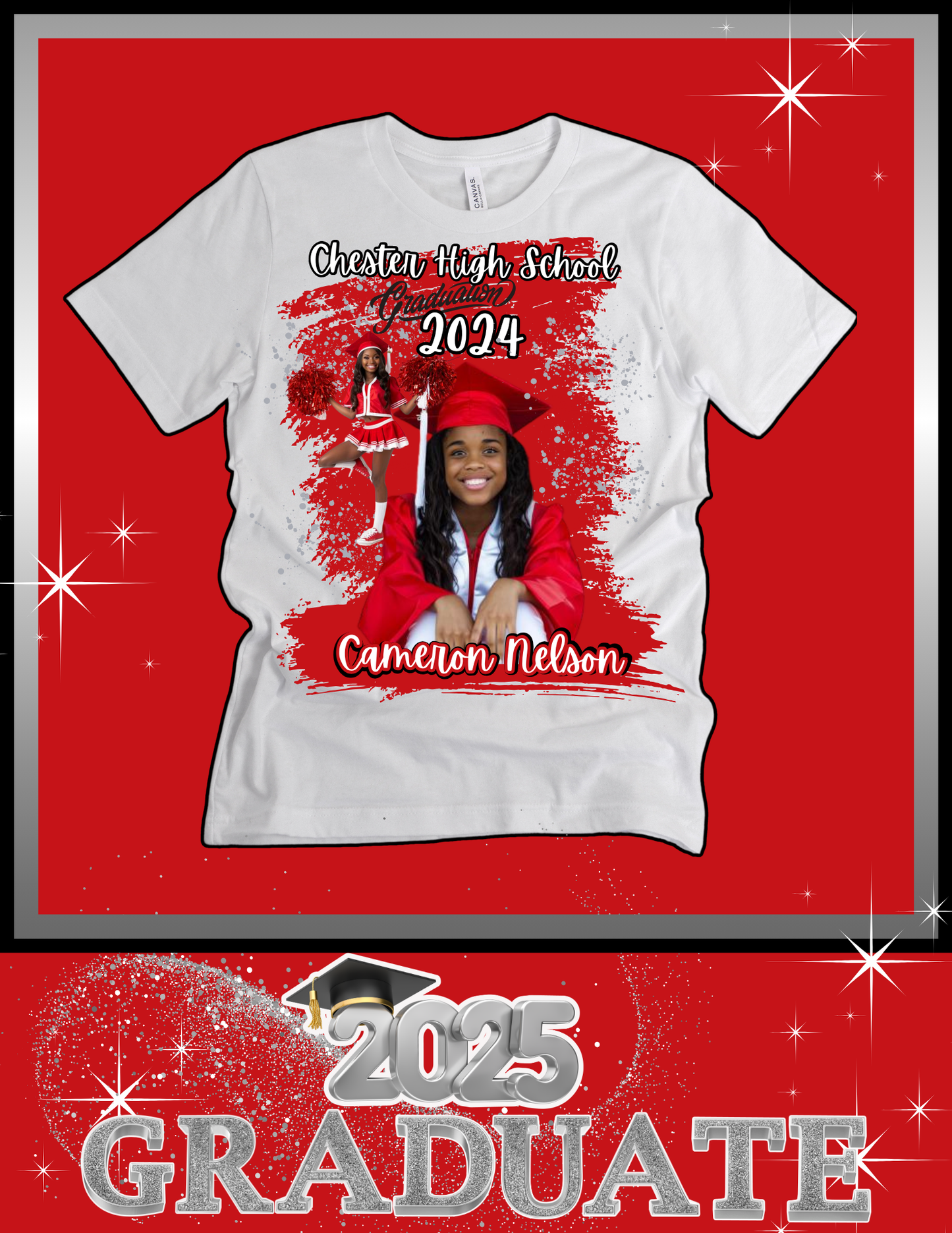 GRADUATION CENTER DESIGN T SHIRT