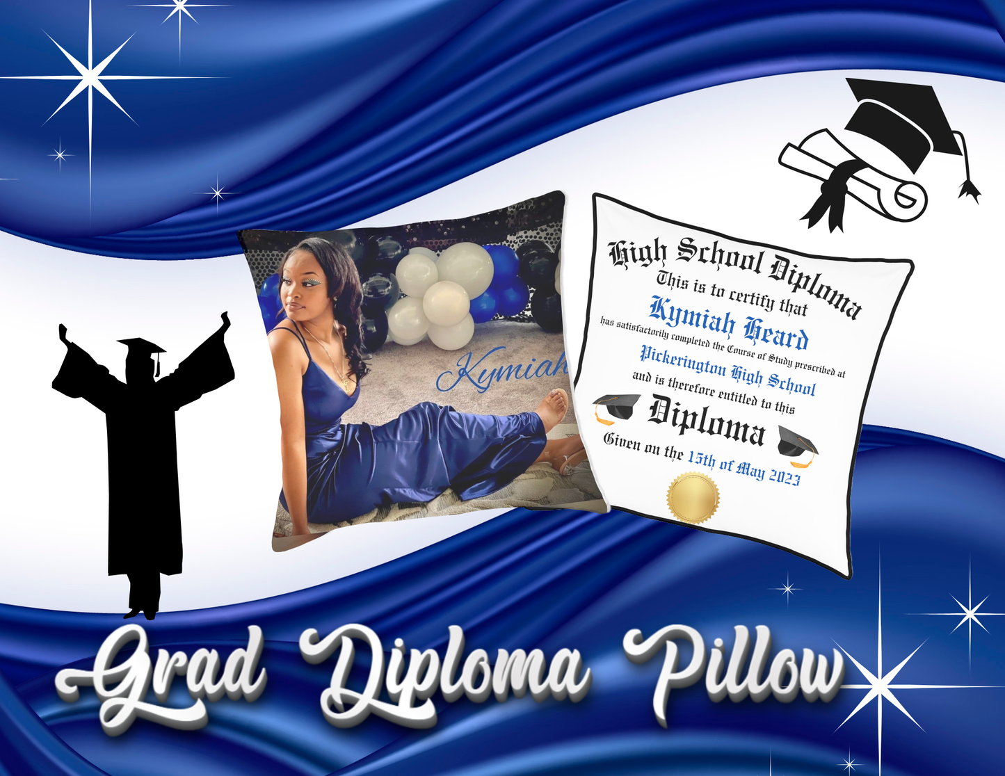 GRADUATION DOUBLE SIDED PILLOWS