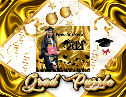 PERSONALIZED GRADUATION RECTANGLE  SHAPE PUZZLE