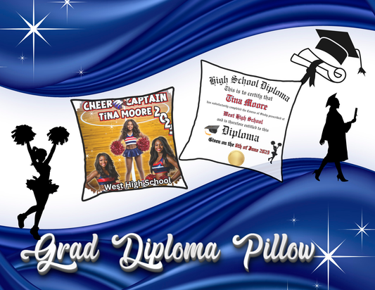 GRADUATION DOUBLE SIDED PILLOW