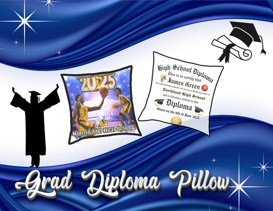 GRADUATION DOUBLE SIDED PILLOW