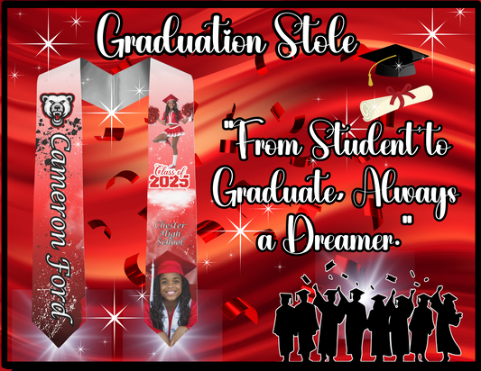 72" GRADUATION STOLE