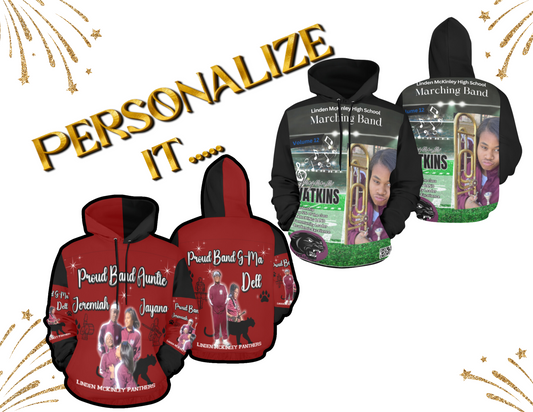PERSONALIZED PULLOVER HOODIES