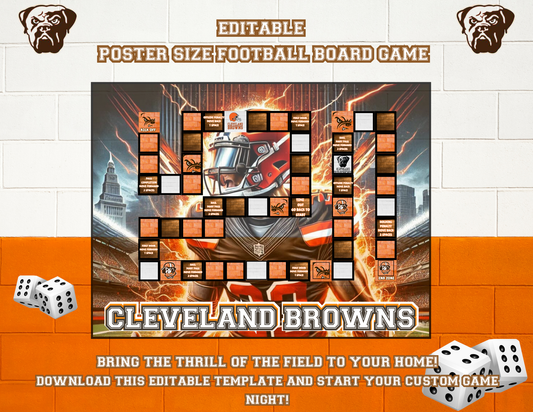 Cleveland Browns Downloadable Game Board