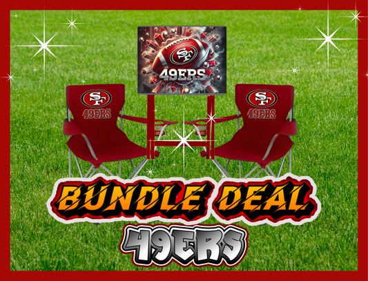 CUSTOM 49ERS CHAIR & TRAY SET