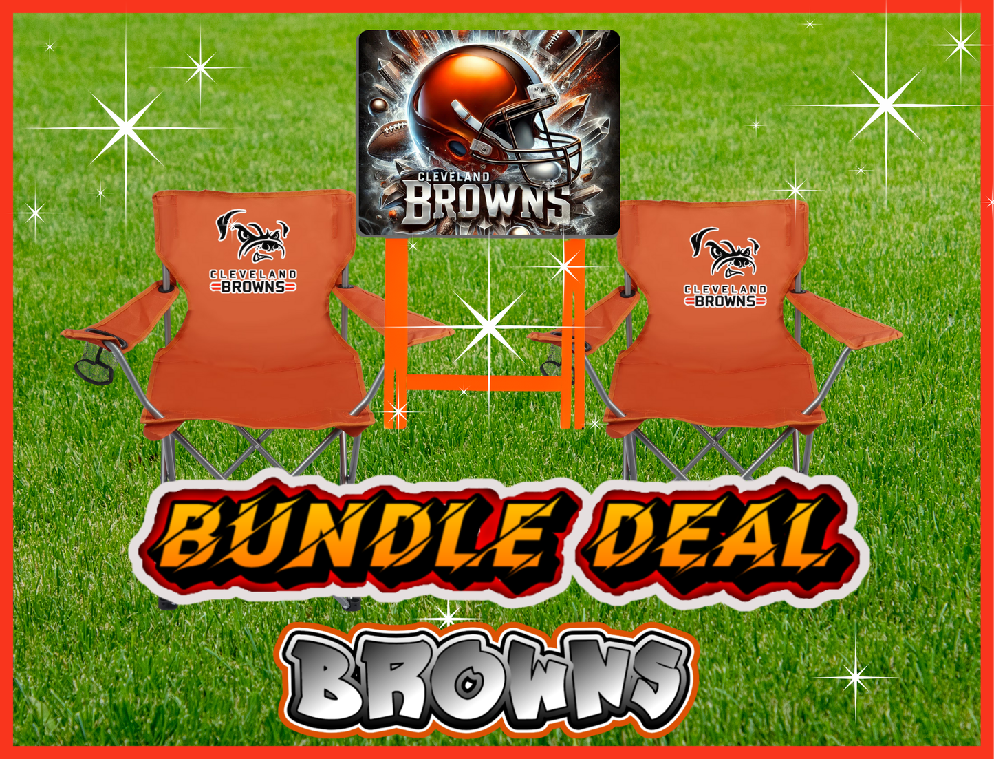 CUSTOM BROWNS CHAIR & TRAY SET