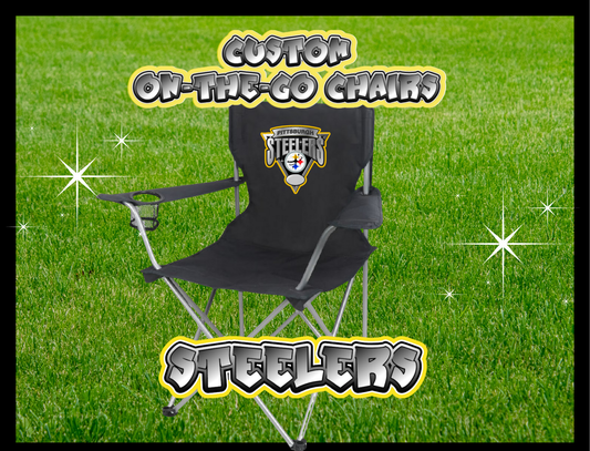 CUSTOM STEELERS ON-THE-GO CHAIR