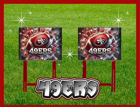 CUSTOM 49ERS FOLDING TRAY SET