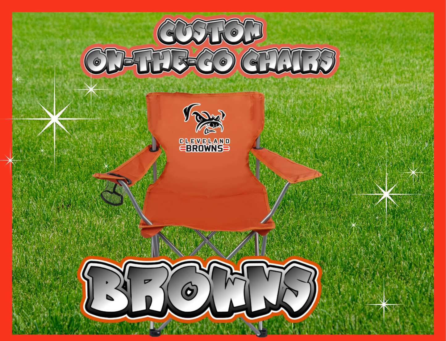 CUSTOM BROWNS ON-THE-GO CHAIR