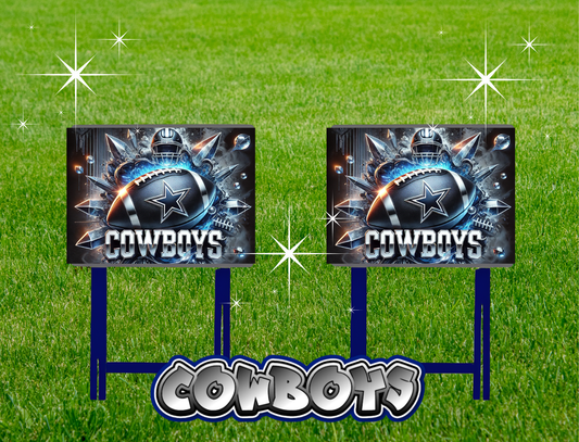 CUSTOM COWBOYS FOLDING TRAY SET