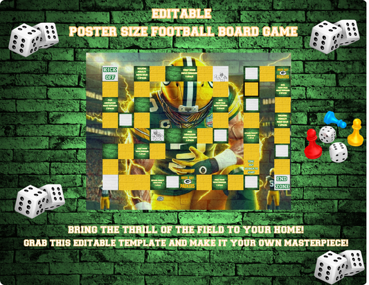Green Bay Packers Downloadable Game Board